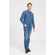 Wrangler Erkek Jean Pantolon Mavi W12S084W83  Slim