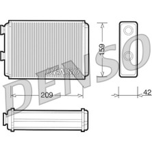 Denso Kalorifer Radyatörü DRR09070 Doblo 01> Punto 01> Idea 04> Klimalı 46722928
