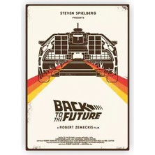 Zinbooz Back to the Future Ahşap Poster 20 x 29 cm