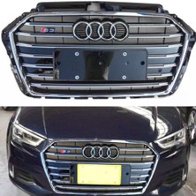 Audi a3 s3 ön panjur ızgara 2016+ 8v krom siyah - MAKYAJLI