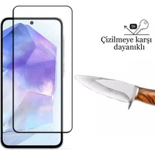 CepStok Samsung Galaxy A55 Kırılmaz Cam 5d Tam Kaplayan 9h Temperli Ekran Koruyucu