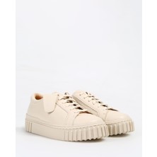 Clarks Krem Kadın Sneaker 26176437