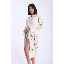 Semteks Siluet Müslin Kimono&kaftan Bornoz, Gizli Torba Cepli
