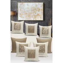 Sanat Serisi Çift Tarafı Dijital Baskılı  8'li Kırlent Kılıfı Seti  (Art Cover Set)