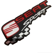 Seat Sport Yazılı Alüminyum Stıcker