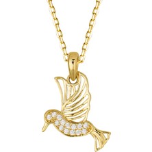 14 Ayar Talı Kuş Altın Kolye 2,06 gr