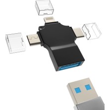 TezMax Type-C Micro USB Lightning Otg Adaptör