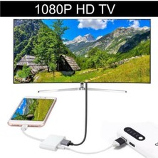 TezMax iPhone iPhone Ipod HDMI To Lightning 1080P Full Hd Av Çevirici Dönüştürücü Kablo Adaptör