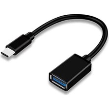 TezMax Type-C To USB 3.0 Otg Çevirici 15CM (Erkek-Dişi) Klavye Mouse Dönüştürücü Adaptör