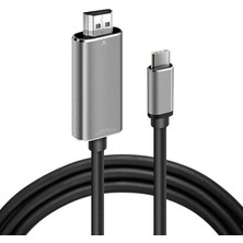 TezMax Type-C To 4K Ultra Full Hd Hdmı Usb-C Tak Çalıştır Donma Yapmaz 2 Metre Görüntü Aktarım Kablosu