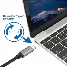 TezMax Type-C To 4K Ultra Full Hd Hdmı Usb-C Tak Çalıştır Donma Yapmaz 2 Metre Görüntü Aktarım Kablosu