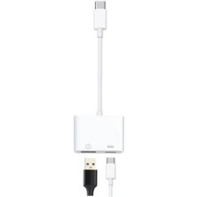 TezMax Type C Şarj Otg Adaptör USB C 3.0 USB C Hub Splitter Converter Şarj Dizüstü Bilgisayar Çevirici Alet