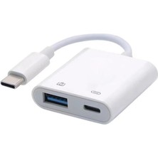 TezMax Type C Şarj Otg Adaptör USB C 3.0 USB C Hub Splitter Converter Şarj Dizüstü Bilgisayar Çevirici Alet