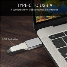 TezMax Macbook Uyumlu Type-C - USB 3.0 Otg USB Flash Driver Klavye Mouse Dönüştürücü Adaptör