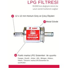 Smf Lpg Otogaz Filtresi 12X12 (6 Ad. ) Cangas ,zavolli ,atiker ,akl ,aldesa ,mimgas, Vikars Uyumlu