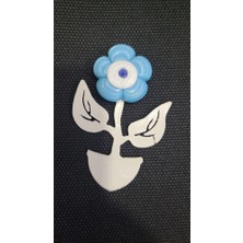 Magnet Metal Cam Çiçek Beyaz 7X5CM Dekoratif Sanat Dekor Ev Dekorasyon Dekoratif Aksesuar 1 Adet