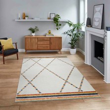 Viyana Home Dijital Baskılı Kaymaz Taban Yıkanabilir Modern Yolluk Mutfak Salon Halısı, V-Modern-76-Renkli,