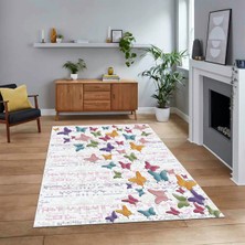 Viyana Home Dijital Baskılı Kaymaz Taban Yıkanabilir Modern Yolluk Mutfak Salon Halısı, V-Modern-42-Renkli,