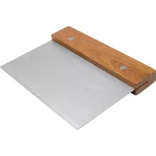 Kitchen Design Lab Siyah 45X65 cm Silikon Hamur Açma Matı ve Paslanmaz Çelik Ahşap Saplı Hamur  Kesici Kazıyıcı Spatula