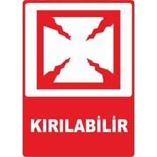 ChicArt Design Studio Kırılabilir Dijital Uv Folyo Baskı Uyarı Etiket Yapıştırma Sticker 12.5X17.5