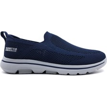 Humtto Hafif Tasarım Bağcıksız Fileli Yazlık Lacivert Erkek Spor Ayakkabı HM340737A