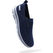 Humtto Hafif Tasarım Bağcıksız Fileli Yazlık Lacivert Erkek Spor Ayakkabı HM340737A