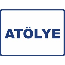 ChicArt Design Studio Atölye Dijital Uv Folyo Yapışkan Baskı Uyarı Etiket Yapıştırma Sticker 17.5X12.5