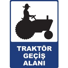 ChicArt Design Studio Traktör Geçiş Alanı Dijital Uv Folyo Yapışkan Baskıuyarı Etiket Yapıştırma Sticker 12.5X17.5