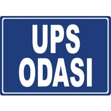 ChicArt Design Studio Ups Odası Dijital Uv Folyo Yapışkan Baskı Uyarı Etiket Yapıştırma Sticker 17.5X12.5