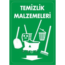 ChicArt Design Studio Temizlik Malzemeleri Pvc Plakalı Uyarı Levhası Dekota Dijital Uv Sticker 25X35