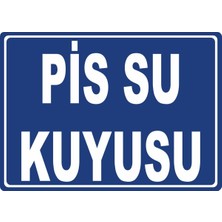 ChicArt Design Studio Pis Su Kuyusu 1 Dijital Uv Folyo Yapışkan Baskı Uyarı Etiket Yapıştırma Sticker 35X25