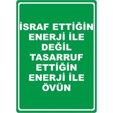 ChicArt Design Studio Enerji Ile Övün Dijital Uv Folyo Yapışkan Baskı Uyarı Etiket Yapıştırma Sticker 25X35