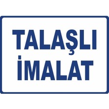 ChicArt Design Studio Talaşlı Imalat Pvc Plakalı Uyarı Levhası Dekota Dijital Uv Baskı Yapışkanlı 17.5X12.5 cm