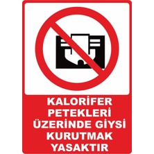 ChicArt Design Studio Giysi Kurutmak Yasaktır Dijital Uv Folyo Baskı Uyarı Etiket Yapıştırma Sticker 12.5X17.5