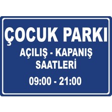 ChicArt Design Studio Çocuk Parkı 2 Dijital Uv Folyo Yapışkan Baskı Uyarı Etiket Yapıştırma Sticker 70X50