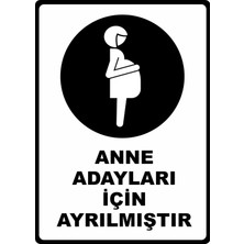 ChicArt Design Studio Anne Adayları Için Ayrılmıştır Dijital Uv Folyo Yapışkan Baskı Uyarı Etiket Yapıştırma Sticker 25X35