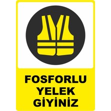 ChicArt Design Studio Dijital Uv Folyo Yapışkanlı Baskı Uyarı Etiket Yapıştırma Sticker 25X35 cm