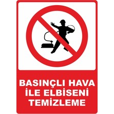 ChicArt Design Studio Basınçlı Hava Ile Elbise Temizleme Dijital Uv Folyo Baskı Uyarı Etiket Yapıştırma Sticker 12.5X17.5