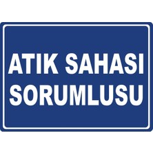 ChicArt Design Studio Atık Sahası Sorumlusu 2 Dijital Uv Folyo Yapışkan Baskı Uyarı Etiket Yapıştırma Sticker 17.5X12.5