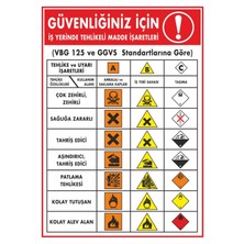 ChicArt Design Studio Güvenliğiniz Için Dijital Uv Folyo Baskı Uyarı Etiket Yapıştırma Sticker 25X35 cm