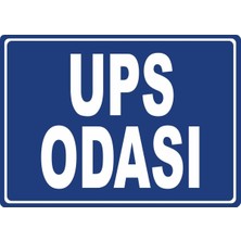 ChicArt Design Studio Ups Odası Dijital Uv Folyo Yapışkan Baskı Uyarı Etiket Yapıştırma Sticker 35X25