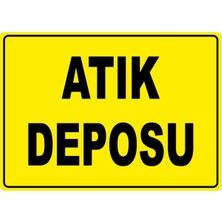 ChicArt Design Studio Atık Deposu Dijital Uv Folyo Baskı Etiket Yapıştırma Sticker 35X25
