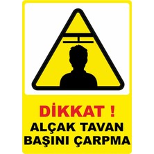 ChicArt Design Studio Alçak Tavan Dijital Uv Folyo Baskı Yapışkanlı Uyarı Etiketi Yapıştırma Sticker Mat 25X35 cm