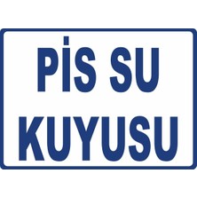 ChicArt Design Studio Pis Su Kuyusu Dijital Uv Folyo Yapışkan Baskı Uyarı Etiket Yapıştırma Sticker 17.5X12.5