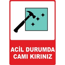 ChicArt Design Studio Camı Kırınız Dijital Uv Folyo Baskı Yapışkanlı Uyarı Etiketi Yapıştırma Sticker  12.5X17.5 cm