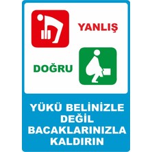 ChicArt Design Studio Yük Kaldırma Dijital Uv Folyo Yapışkan Baskı Uyarı Etiket Yapıştırma Sticker 25X35
