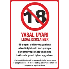 ChicArt Design Studio 18 Yaşından Küçükler #3 Dijital Uv Folyo Baskı Uyarı Etiket Yapıştırma Sticker 12.5X17.5