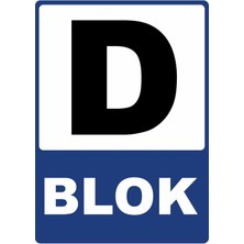 ChicArt Design Studio D Blok Dijital Uv Folyo Yapışkan Baskı Uyarı Etiket Yapıştırma Sticker 25X35