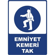 ChicArt Design Studio Emniyet Kemeri Tak Dijital Uv Folyo Yapışkanlı Baskı Uyarı Etiket Yapıştırma Sticker 12.5X17.5 cm
