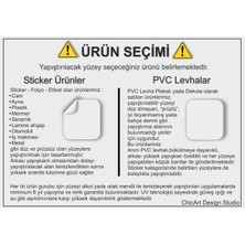 ChicArt Design Studio Sigara Içilmez No Smoking Dijital Pvc Uyarı Levhası Dekota Dijital Uv Baskı Yapışkanlı 25X35